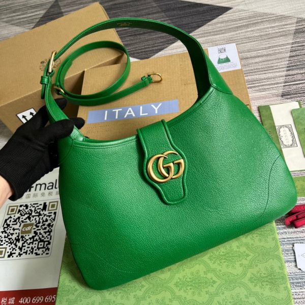 Aphrodite medium shoulder bag Green Leather - GB023