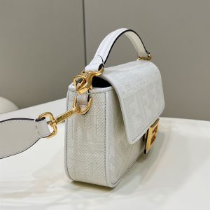 Baguette White FF canvas bag - FB023