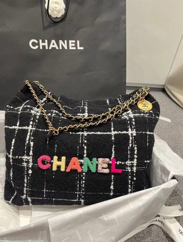 Chanel 22 Handbag Black, White & Multicolor - CB007