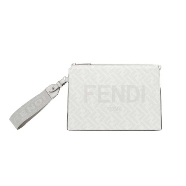 Clutch Pack White FF fabric pouch - FB032