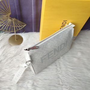 Clutch Pack White FF fabric pouch - FB032