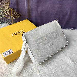 Clutch Pack White FF fabric pouch - FB032