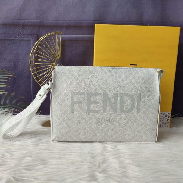 Clutch Pack White FF fabric pouch - FB032