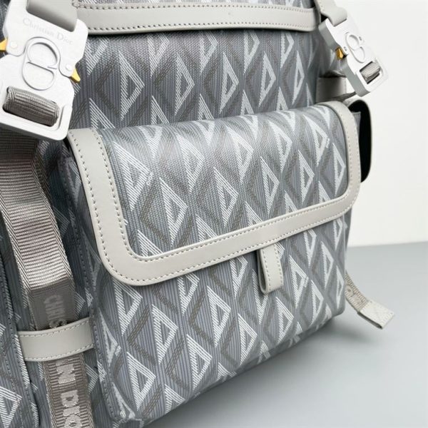 Dior Hit The Road Backpack Gray CD Diamond Canvas - DB014