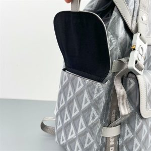 Dior Hit The Road Backpack Gray CD Diamond Canvas - DB014