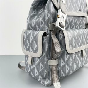 Dior Hit The Road Backpack Gray CD Diamond Canvas - DB014