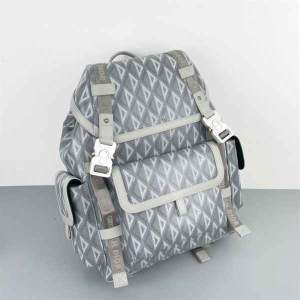 Dior Hit The Road Backpack Gray CD Diamond Canvas - DB014