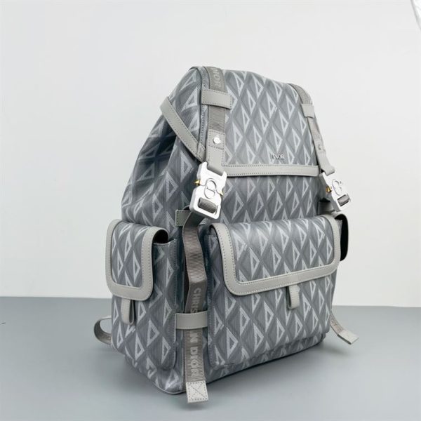 Dior Hit The Road Backpack Gray CD Diamond Canvas - DB014