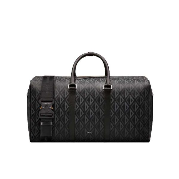 Dior Lingot 50 Duffle bag Black CD Diamond Canvas - DB020