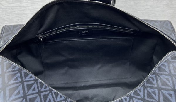 Dior Lingot 50 Duffle bag Black CD Diamond Canvas - DB020