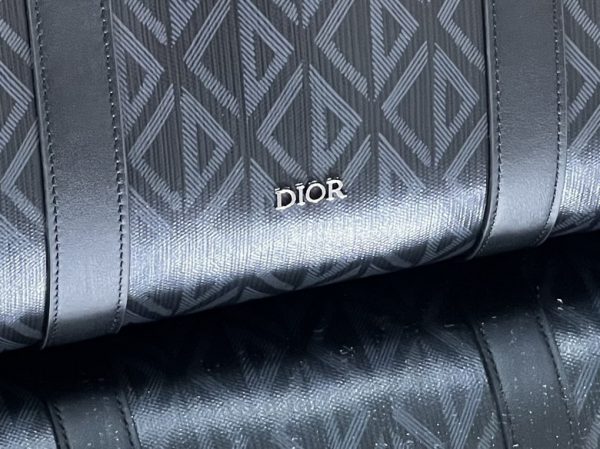 Dior Lingot 50 Duffle bag Black CD Diamond Canvas - DB020