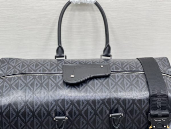 Dior Lingot 50 Duffle bag Black CD Diamond Canvas - DB020