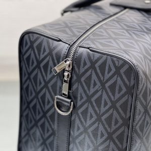 Dior Lingot 50 Duffle bag Black CD Diamond Canvas - DB020