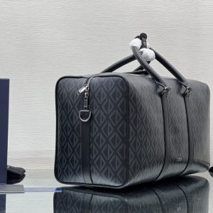 Dior Lingot 50 Duffle bag Black CD Diamond Canvas - DB020