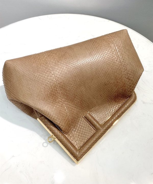 Fendi First Small Beige python bag - FB013