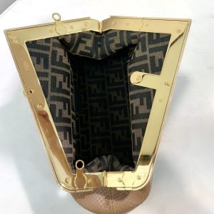 Fendi First Small Beige python bag - FB013