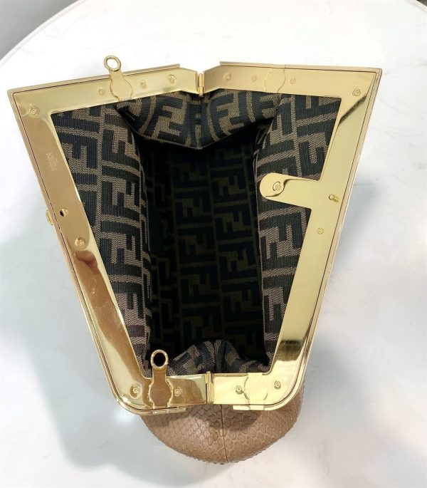 Fendi First Small Beige python bag - FB013