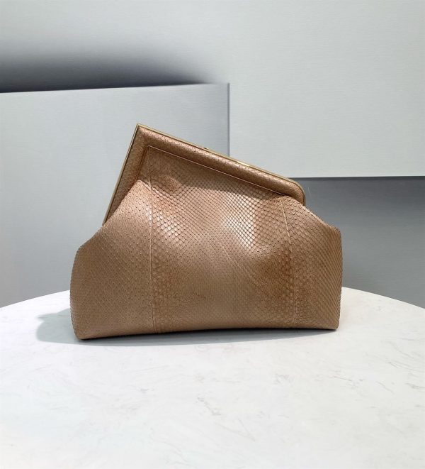 Fendi First Small Beige python bag - FB013