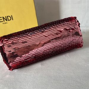 Fendi First Small Pink sequinned bag - FB025