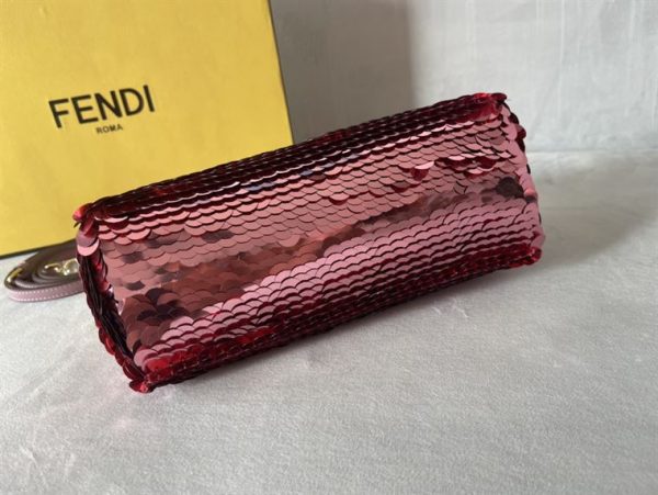 Fendi First Small Pink sequinned bag - FB025