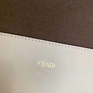 Fendi Sunshine Medium FF glazed fabric shopper with inlay - FB026