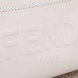 Fendi Sunshine Medium White leather shopper Bag - FB007