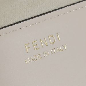 Fendi Sunshine Medium White leather shopper Bag - FB007