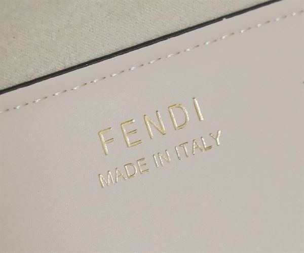 Fendi Sunshine Medium White leather shopper Bag - FB007