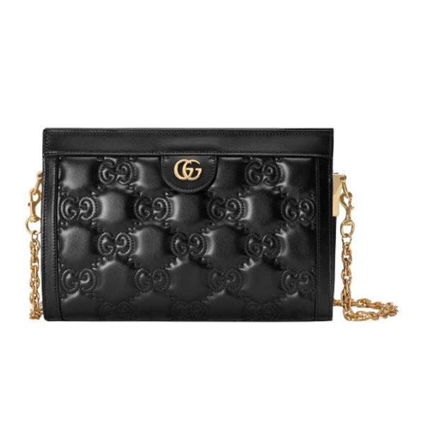 GG Matelassé leather small bag Black - GB026