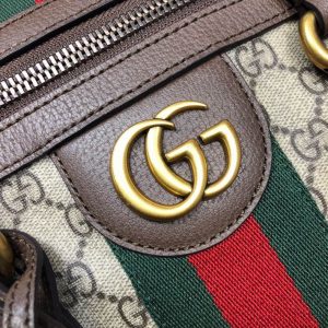 Gucci Savoy large duffle bag Beige ebony canvas - GB063