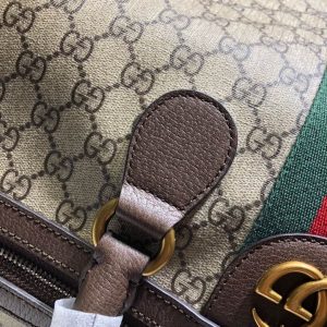 Gucci Savoy large duffle bag Beige ebony canvas - GB063