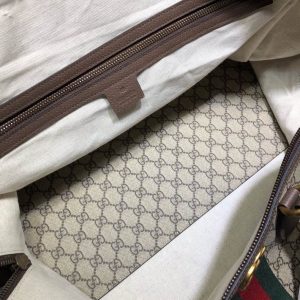 Gucci Savoy large duffle bag Beige ebony canvas - GB063