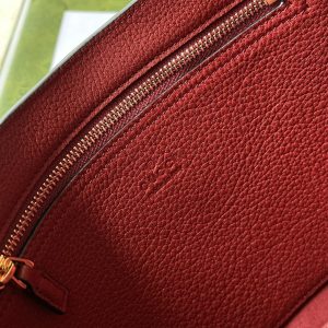 Jackie 1961 small natural grain bag Red leather - GB056