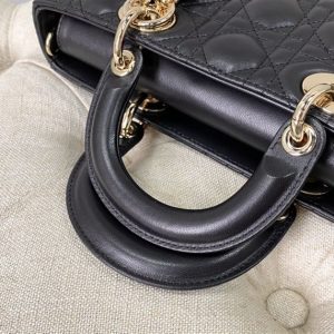 Lady D-Joy bag black lambskin - DB003