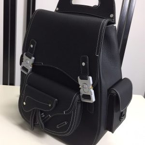 Maxi Gallop backpack Black Grained Calfskin - DB015