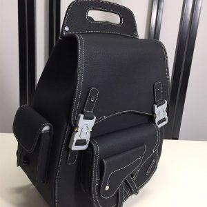 Maxi Gallop backpack Black Grained Calfskin - DB015