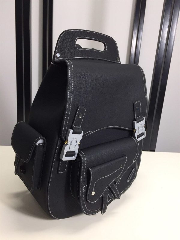 Maxi Gallop backpack Black Grained Calfskin - DB015