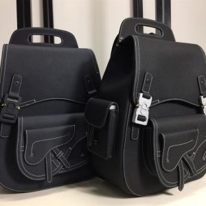 Maxi Gallop backpack Black Grained Calfskin - DB015