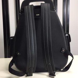 Maxi Gallop backpack Black Grained Calfskin - DB015