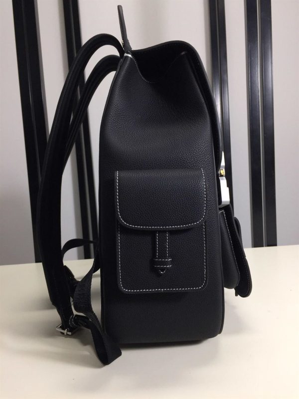 Maxi Gallop backpack Black Grained Calfskin - DB015