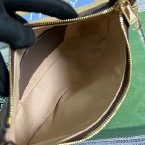 Ophidia small handbag Beige and ebony - GB025