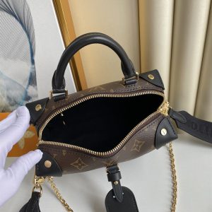 Petite Malle Souple handbag Monogram canvas Black - LB018