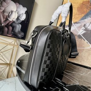 Sirius Briefcase Damier Infini Onyx cowhide leather - LB020