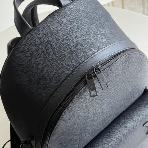 Takeoff Backpack Black grained calf leather - LB032