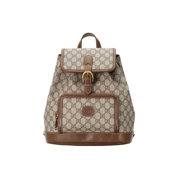 Backpack with Interlocking G Beige and ebony - LB069