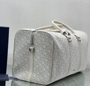 Dior Lingot 50 Duffle bag Cream Dior Oblique Jacquard - DB047