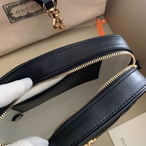 GG Matelassé small bag Black leather - GB078
