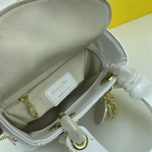 Mini Lady Dior Bag Latte Lucky Star Cannage Lambskin - DB035