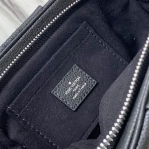 Scala mini pouch Black Mahina perforated calf leather - LB045