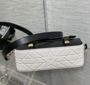 Small DiorCamp Bag Black and White Smooth Calfskin - DB033